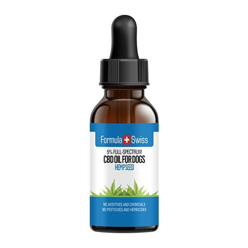 Aceite de CBD en aceite de semillas de cáñamo para perros